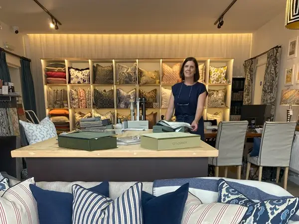 Visit our interior showroom to browse our high quality fabric and products